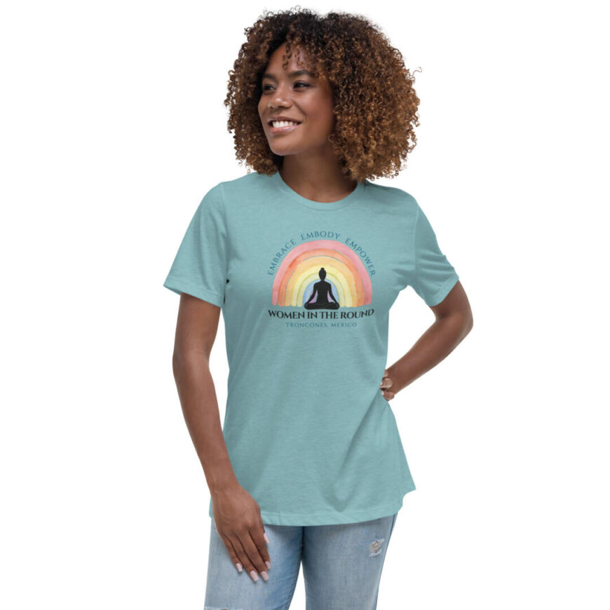 Women in the Round yoga retreat tshirt